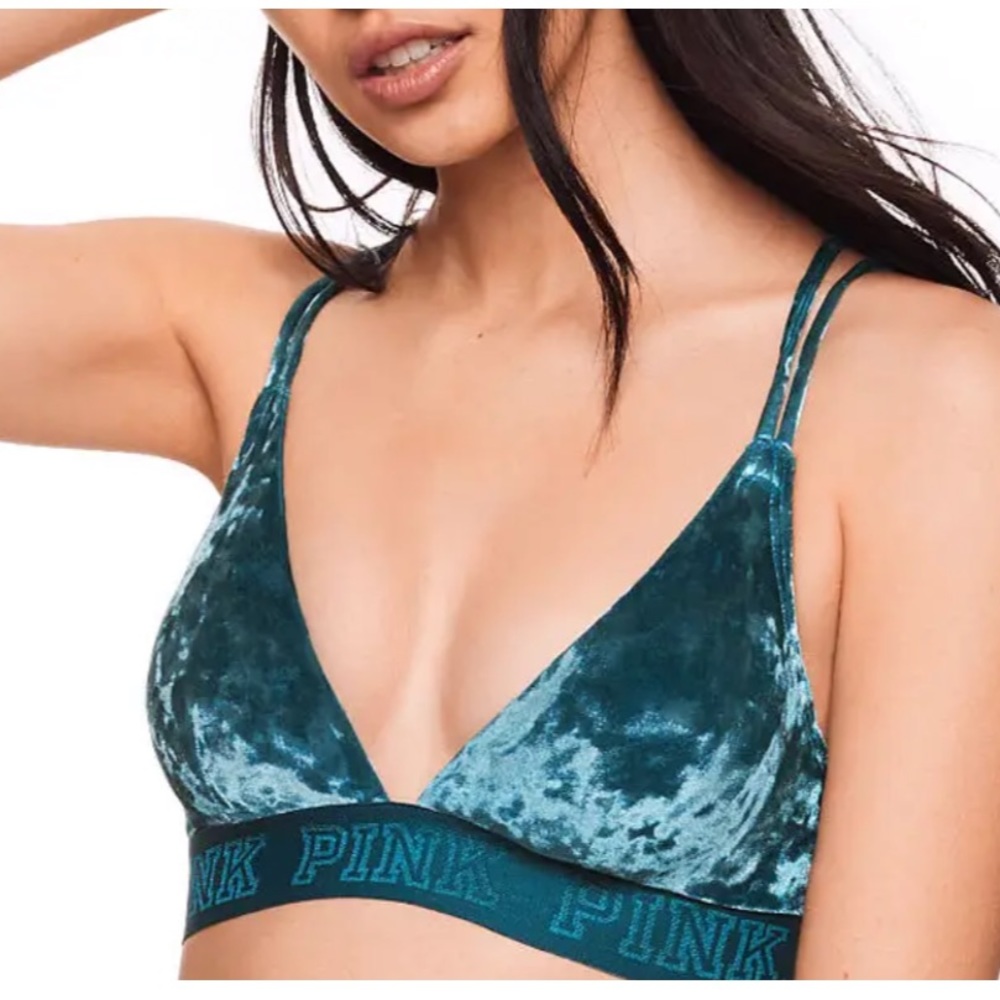 Victoria’s Secret PINK Velvet Bralette size large
